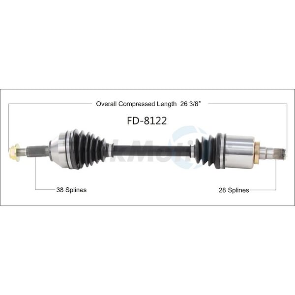 Surtrack Axle Cv Axle Shaft, Fd-8122 FD-8122 - main